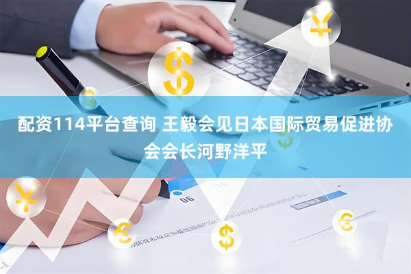 配资114平台查询 王毅会见日本国际贸易促进协会会长河野洋平